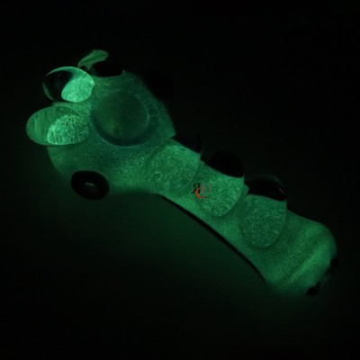 GLASS PIPE COLOR TUBE GLOW IN DARK MARBLE ART GP971 1CT